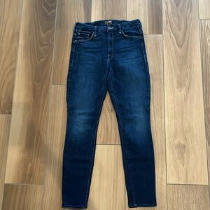 Mother High Waisted Looker Ankle Size 28 Color Up Your Alley